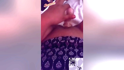 Sexy indian solo female masturbates with a vibrator