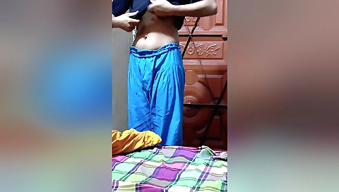 A sexy and beautiful amateur indian female with a head