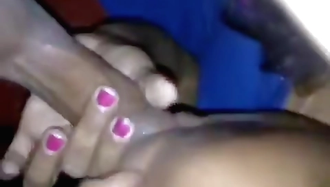 Indian babe has a nice blowjob before taking a big dick