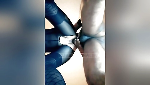 amateur fetish with a dick and mask in webcam clip