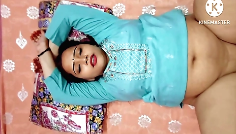 Brunette hairy fuck video with shaved and hairy pussy